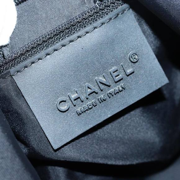 CHANEL Sports Line Drum bag Shoulder Bag Vinyl Black CC Auth bs15851 - Picture 11 of 16
